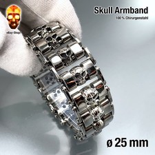 25 mm Skull Armband Motorrad