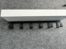 Mini Regal Mit Haken Zum Stellen Weiß Schwarz 24,5x6cm Wand Bad Schrank