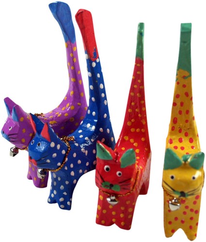 Deko katze buntes - katze,, katzenset
