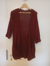 Schöne Strickjacke von edc by Esprit, Gr. L, weinrot, sehr guter Zustand