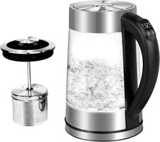 Glas Wasserkocher Teekocher mit Temperatureinstellung und Warmhaltefunktion