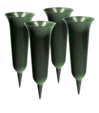 VonBueren 4 x Grabvase mit