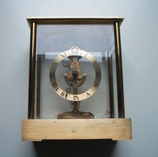 EMES alte Skelett Tischuhr