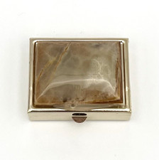 Vintage Pillendose Onyx Marmor