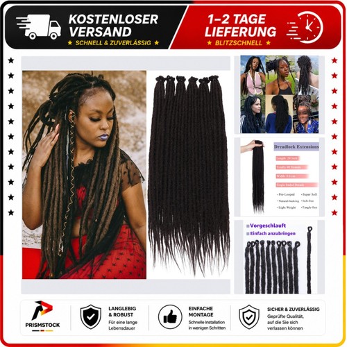 Dreadlock extensions cm - dreadlock, 60