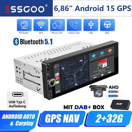 Dab carplay din - dab+, android