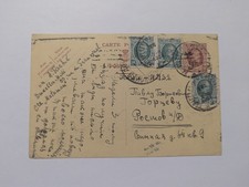 Belgien Ganzsache mit Zusatzfrankatur nach Russland 