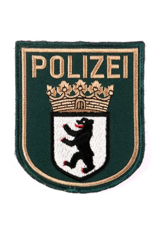 Abzeichen polizei berlin grün - polizei,