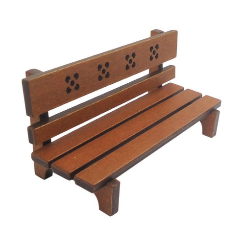 Miniatur parkbank aus holz - parkbank,