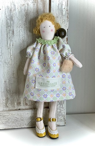 Stoffpuppe tilda greentate - stoffpuppe,