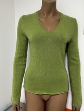 Joe Taft Damen Pullover Kaschmir Strick Grün, Größe 36 (S) Langarm