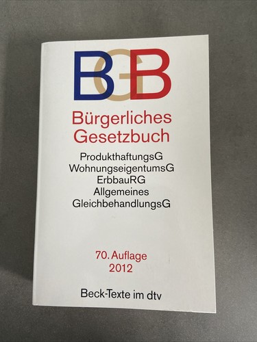 Bürgerliches gesetzbuch bgb - bürgerliches,