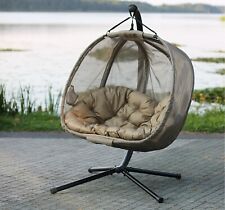Hängematte Hängestuhl 200KG 2 Personen 173cm XXL Hängesitz Hängesessel Schaukel