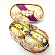 Roger & Gallet Vtg Savon Teerose und Lavendel Soap 2x 80 g Seife in ovaler Box