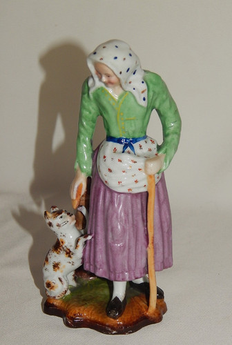 Porzellan figur frau - porzellan,