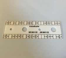 Kabelkarte Klemmleiste