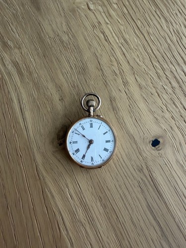 Antike damen taschenuhr 585 - damen,