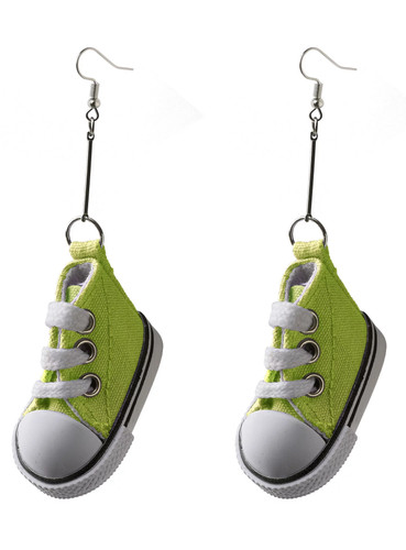 Sneaker ohrringe grün - grün,