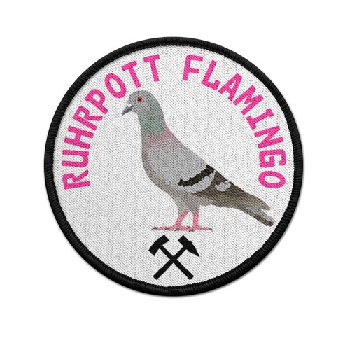 Patch ruhrpott flamingo - patch, taube