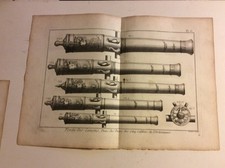 Kanonenbau  19 Kupferst. a. d. Ecyclopädiev.Diderot/D´Alambert ca 1760-1780 om