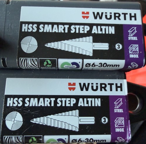Würth spiralstufenbohrer hss - spiralstufenbohrer,