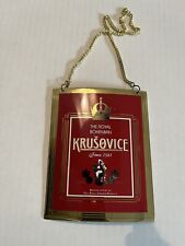 Krusovice Tschechien Zapfhahnschild V22