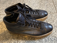 Santoni blau weiches Leder