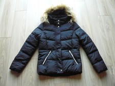 Warme QS S.OLIVER Damen Stepp JACKE Gr.XS/34 blau mit Kapuze Mantel NEU !!
