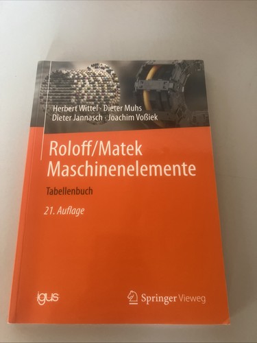 Roloff matek maschinenelemente - roloff/matek,