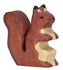 Holztiger 80106 Eichhörnchen braun 6 cm Holzfiguren Serie Waldtiere