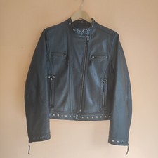 David Moore Damenjacke Aus Echtem Leder In Schwarz, Größe 38, 70 Cm Lang.