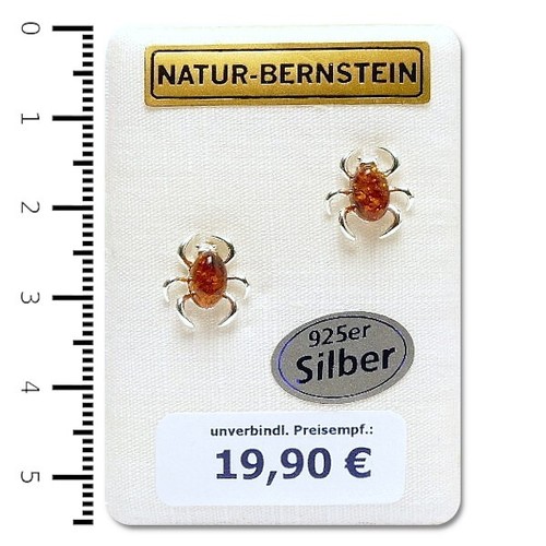 Natur bernstein amber ohrringe - bernstein,