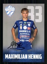 Maximilian Hennig  Autogrammkarte TSV Hartberg 2025-26 Original Signiert