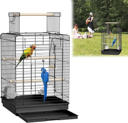Vogelkäfig mit offenem dach - vogelkäfig,