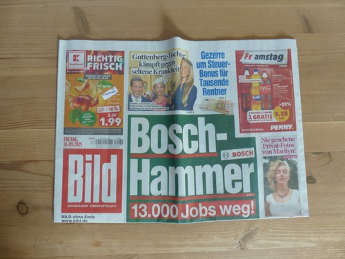 Bildzeitung 2025 ein - bildzeitung, (ein
