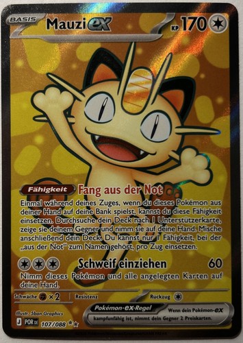 Pokemon mauzi deutsch - ex,