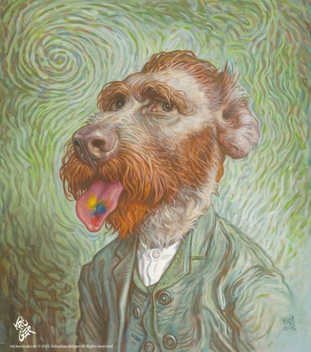 Aufkleber sticker dog vincent - aufkleber,