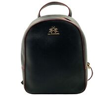 La Martina Schwarz 100% Leder