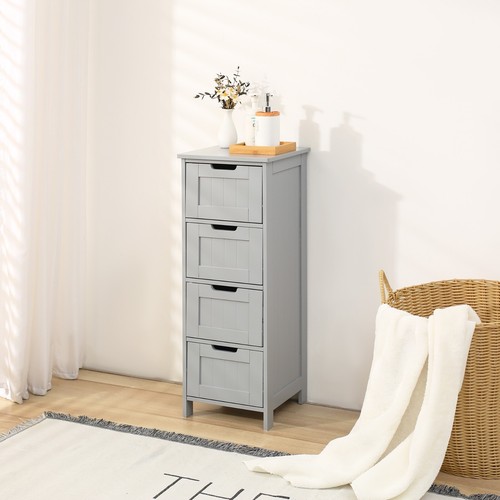 Badschrank schubladen weiß - 4,