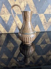 Antiker 20 cm Kupferkrug mit