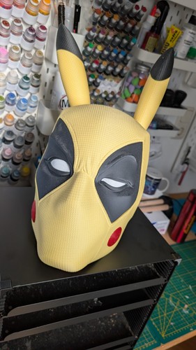 Pikapool helm cosplay - pikapool,