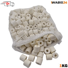 Keramikringe 1kg Filtermedium Aquarium & Teichfilter Hochporöse - inkl. Netzsack