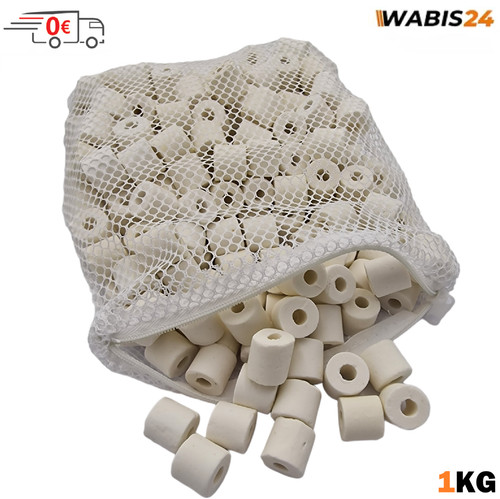 Keramikringe 1kg filtermedium - keramikringe,