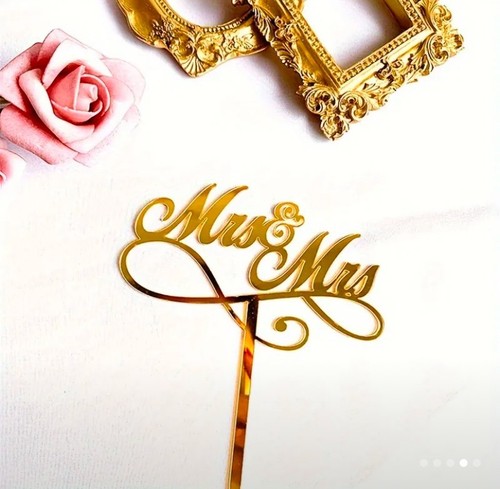 Cake topper mrs - topper, mrs."