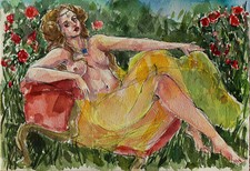 Original Zeichnung Tusche