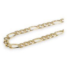 Armband Figaro Panzer 585/-14k Gelbgold ca. 19,5 cm, 3,1 mm   -613