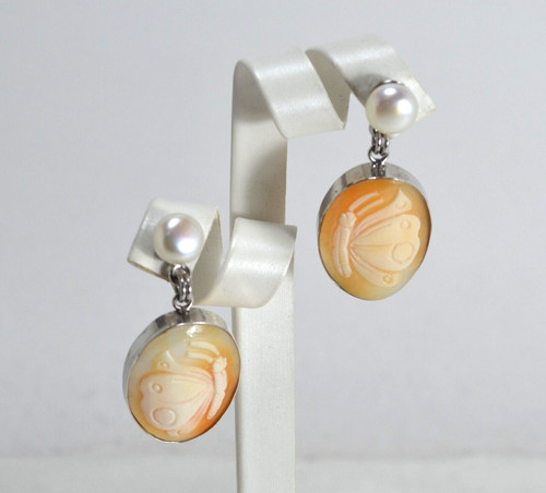 Ohrringe silber 925 cabochon - ohrringe,