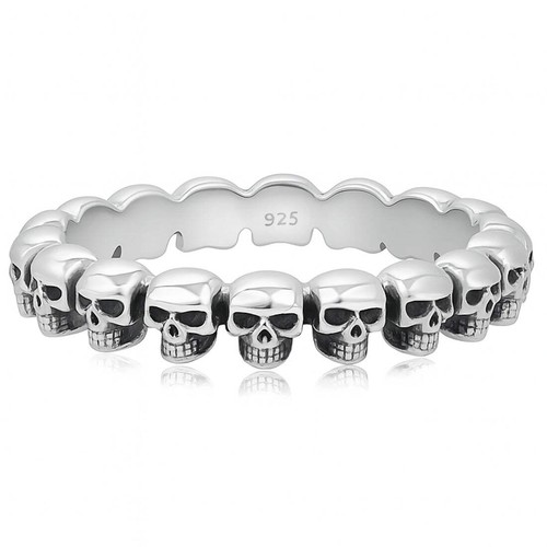 Rebellischer totenkopf ring - rebellischer, totenkopf-ring