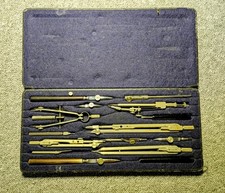 Richter Original - Zirkelkasten - Zirkel Set Reisszeug Zeichen Instrumente DDR