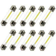 10x Warm Weiß 39mm 12V KFZ LED Festoon Sofitten COB Licht Lampe Auto 3000K 38mm